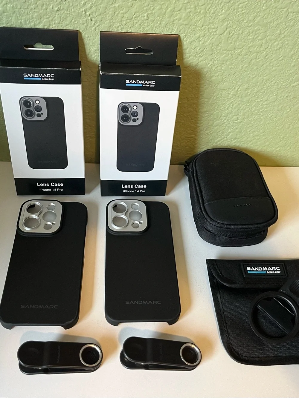 Sandmarc iPhone 14 phone cases and lenses